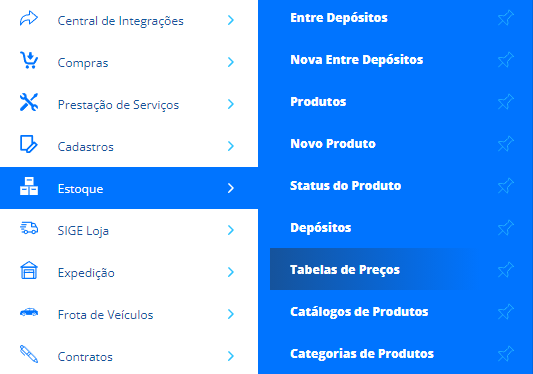 Como cadastrar Tabelas de Preços no SIGE Cloud