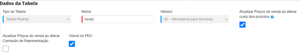 Como cadastrar Tabelas de Preços no SIGE Cloud