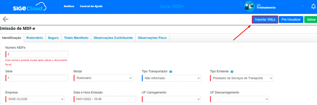 Como emitir Nota Fiscal de Serviço (NFS-e) no SIGE Cloud - Central de Ajuda